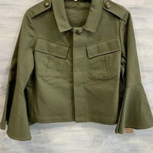 RACHEL Rachel Roy Green Bell Sleeve Jacket